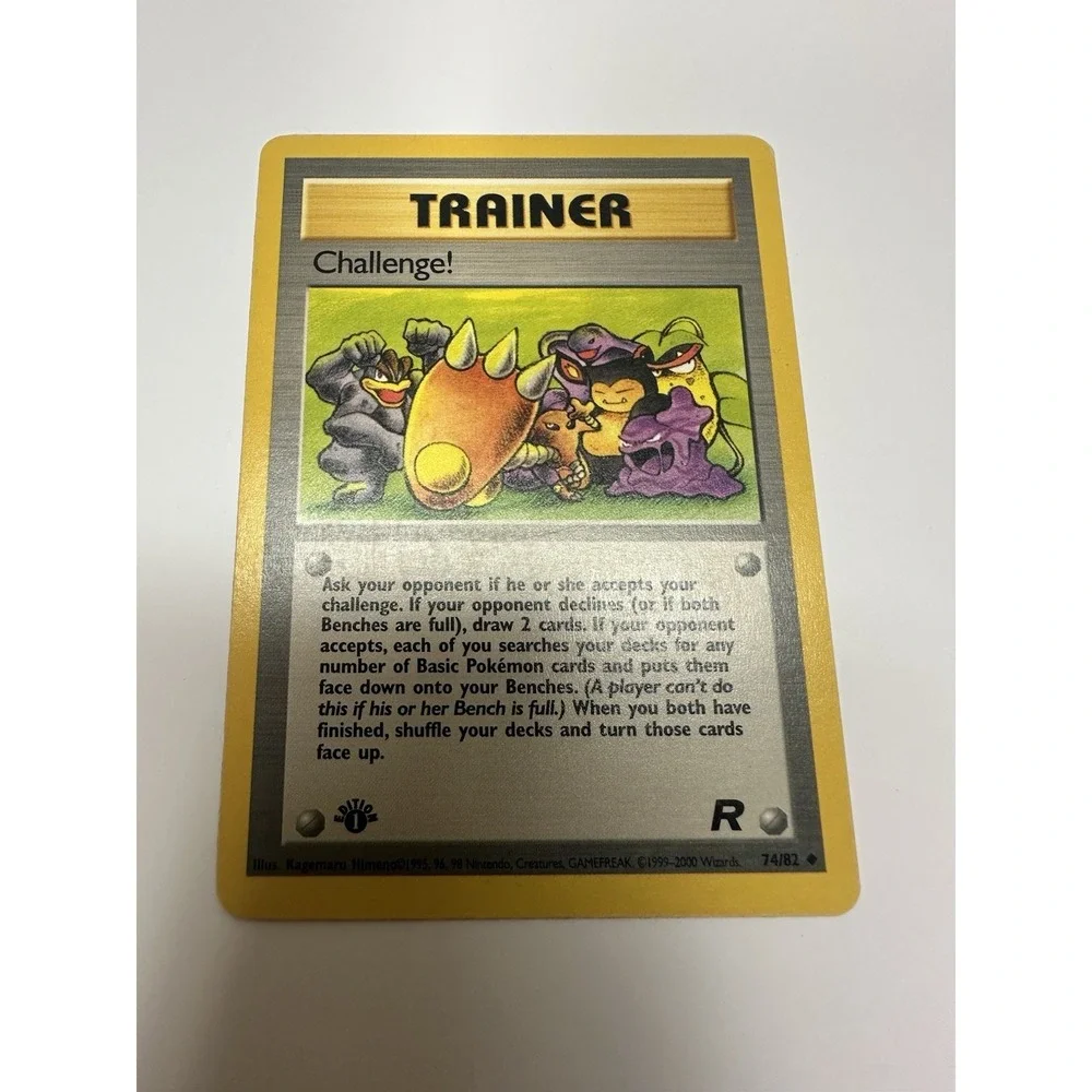 Challenge!‎ ERROR Printer Hickey 74/82 Team Rocket Pokemon 1st Edition HP - DMG